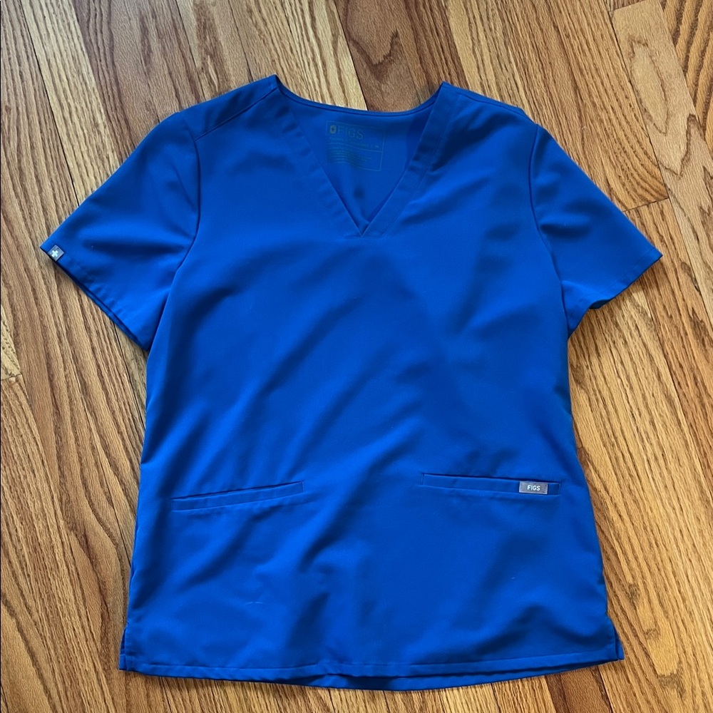 Figs Technical Collection Blue Women's Scrub Top
